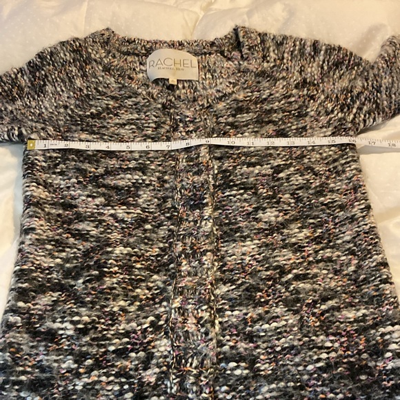 RACHEL Rachel Roy MultiColor Wool/Alpaca Blend Snap Sweater S - Picture 5 of 12